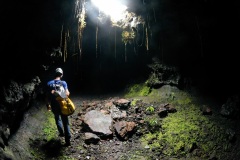 Exercice de secours dans les tunnels de lave du Piton de la Fournaise