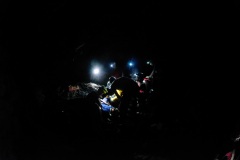 Exercice de secours dans les tunnels de lave du Piton de la Fournaise