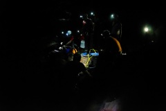 Exercice de secours dans les tunnels de lave du Piton de la Fournaise