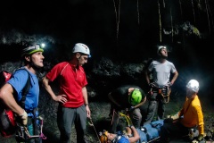 Exercice de secours dans les tunnels de lave du Piton de la Fournaise
