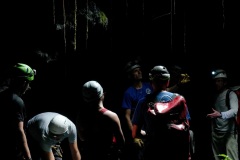 Exercice de secours dans les tunnels de lave du Piton de la Fournaise