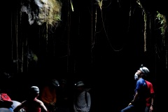 Exercice de secours dans les tunnels de lave du Piton de la Fournaise