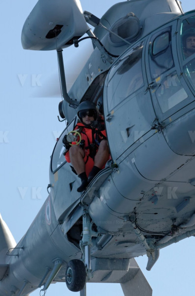 Exercice helitreuillage helicoptere aeronavale et SNSM