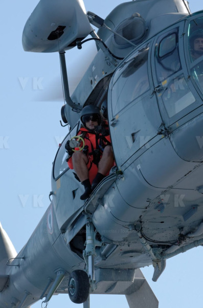 Exercice helitreuillage helicoptere aeronavale et SNSM