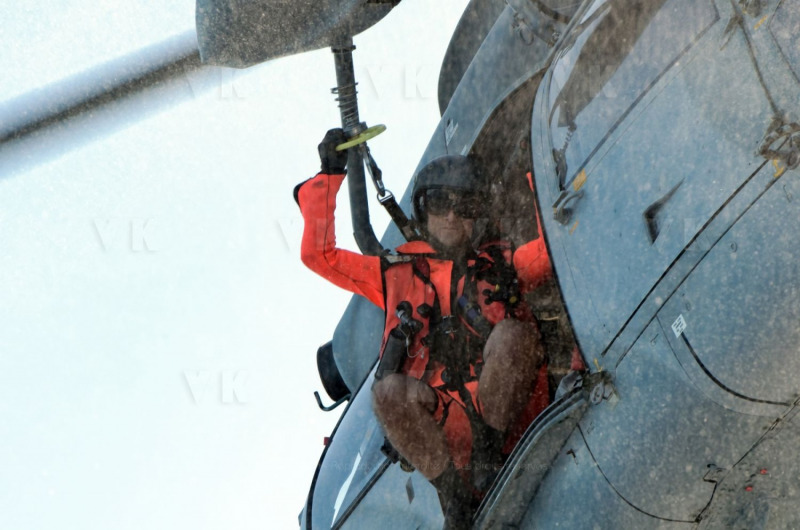 Exercice helitreuillage helicoptere aeronavale et SNSM