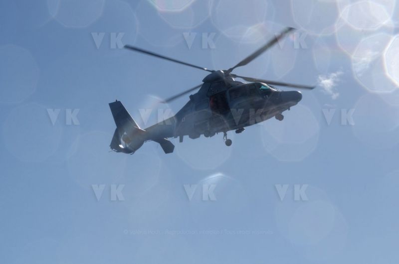 Exercice helitreuillage helicoptere aeronavale et SNSM