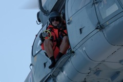 Exercice helitreuillage helicoptere aeronavale et SNSM