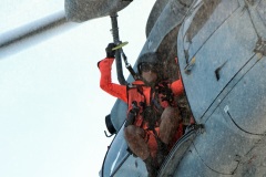 Exercice helitreuillage helicoptere aeronavale et SNSM