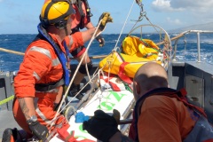 Exercice helitreuillage helicoptere aeronavale et SNSM