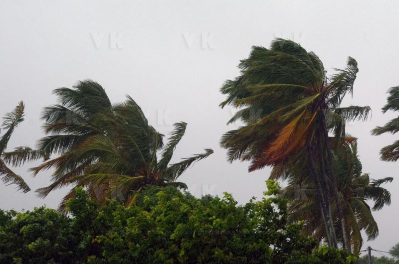 Le sud de La Reunion est impacte par la forte tempete tropicale Berguitta, qui amene vent et fortes precipitations. Le meteore passe actuellement au plus pres de l'ile et devrait commencer a s'eloigner en debut de soiree. The south of La Reunion is impacted by the strong tropical storm Berguitta, which brings wind and heavy precipitation. The meteore is currently passing close to the island and should begin to move early in the evening.