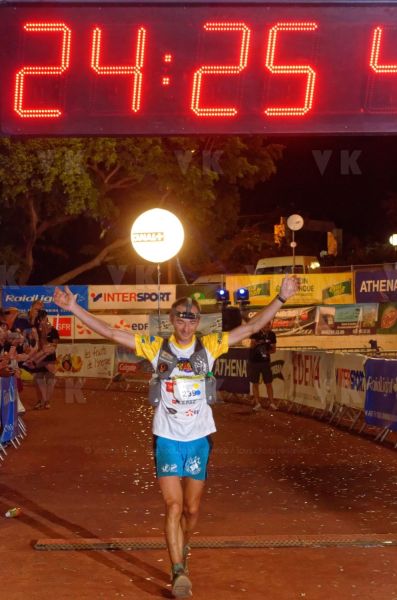 Antoine Guillon est arrive second pour la 25e edition du Grand Raid 2017. Antoine Guillon took second place for the 25th edition of the Grand Raid 2017.