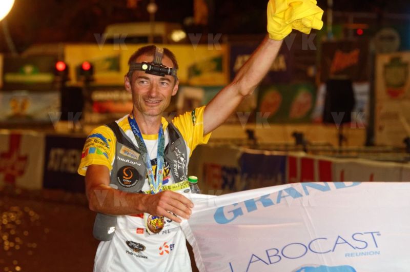 Antoine Guillon est arrive second pour la 25e edition du Grand Raid 2017. Antoine Guillon took second place for the 25th edition of the Grand Raid 2017.