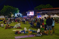 Les traileurs de la Mascareignes, course du Grand Raid, a l'arrivee au stade de la Redoute, Saint-Denis. Mascarene trailers, race of the Grand Raid, at the arrival, la Redoute stadium, Saint-Denis town.