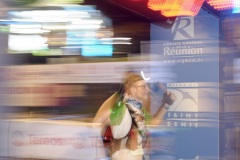 Les traileurs de la Mascareignes, course du Grand Raid, a l'arrivee au stade de la Redoute, Saint-Denis. Mascarene trailers, race of the Grand Raid, at the arrival, la Redoute stadium, Saint-Denis town.