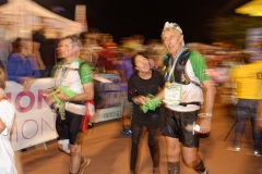 Les traileurs de la Mascareignes, course du Grand Raid, a l'arrivee au stade de la Redoute, Saint-Denis. Mascarene trailers, race of the Grand Raid, at the arrival, la Redoute stadium, Saint-Denis town.