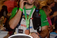 Les traileurs de la Mascareignes, course du Grand Raid, a l'arrivee au stade de la Redoute, Saint-Denis. Mascarene trailers, race of the Grand Raid, at the arrival, la Redoute stadium, Saint-Denis town.