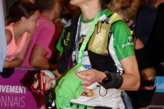 Les traileurs de la Mascareignes, course du Grand Raid, a l'arrivee au stade de la Redoute, Saint-Denis. Mascarene trailers, race of the Grand Raid, at the arrival, la Redoute stadium, Saint-Denis town.