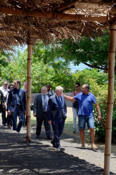 Visite de Jean-Marc Ayrault, président de la Mission de la mémoire de l’esclavage, des traites et de leurs abolitions