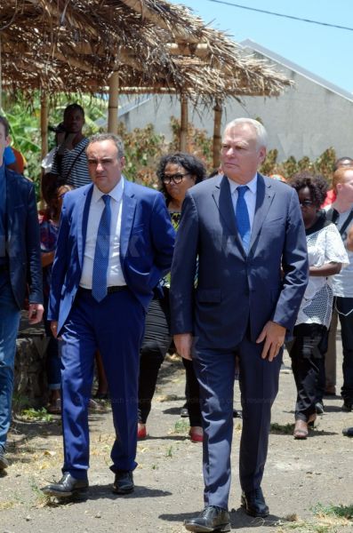 Visite de Jean-Marc Ayrault, président de la Mission de la mémoire de l’esclavage, des traites et de leurs abolitions