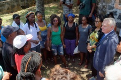 Visite de Jean-Marc Ayrault, président de la Mission de la mémoire de l’esclavage, des traites et de leurs abolitions