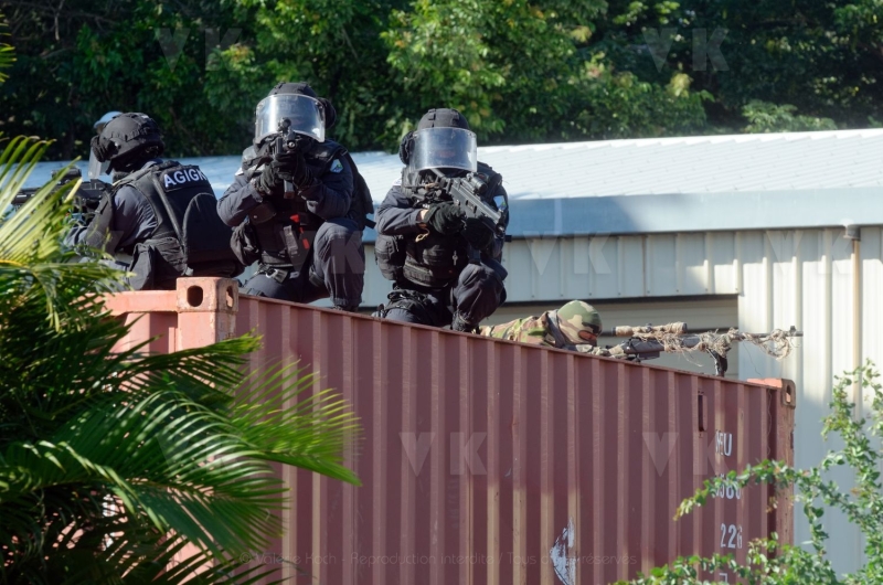 La gendarmerie en demonstration pour l’IHEDN