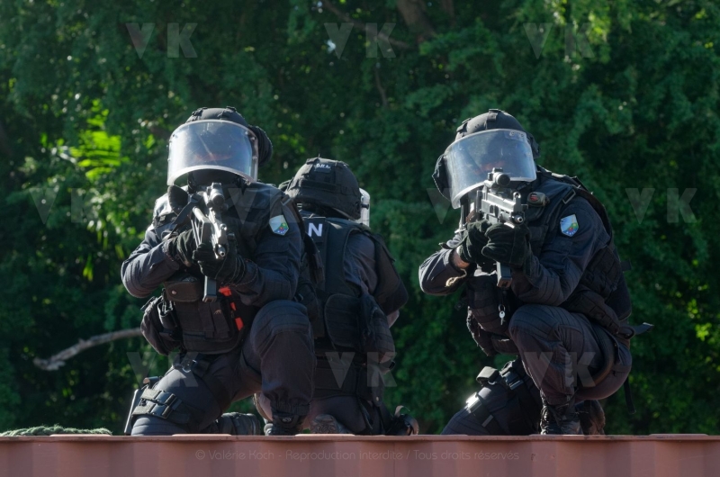 La gendarmerie en demonstration pour l’IHEDN