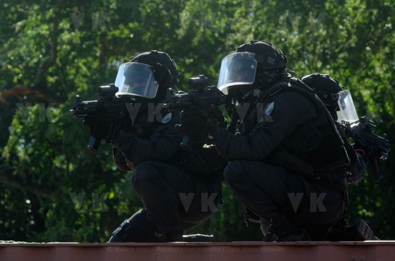 La gendarmerie en demonstration pour l’IHEDN