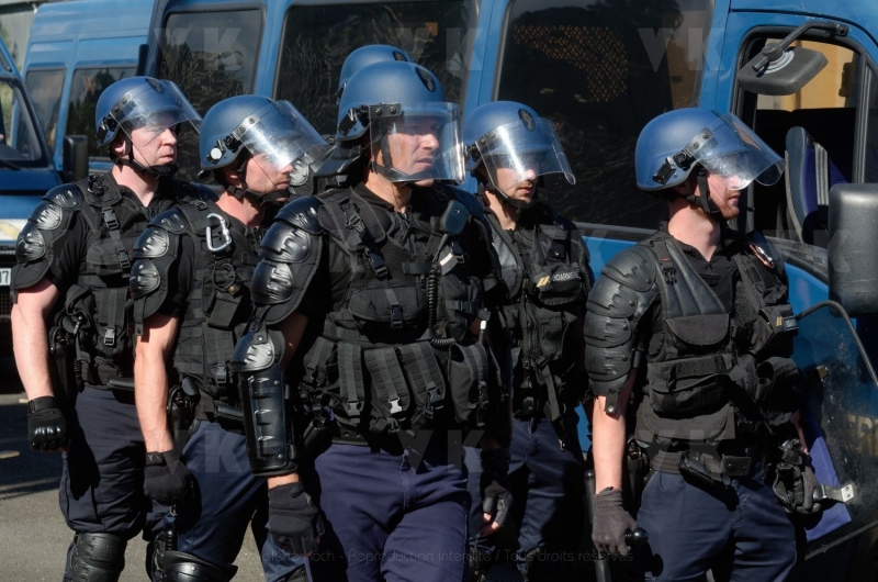 La gendarmerie en demonstration pour l’IHEDN