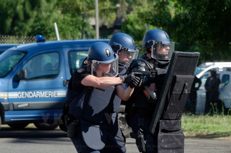 La gendarmerie en demonstration pour l’IHEDN
