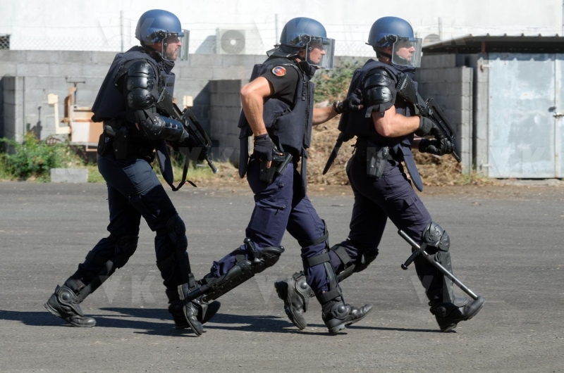 La gendarmerie en demonstration pour l’IHEDN