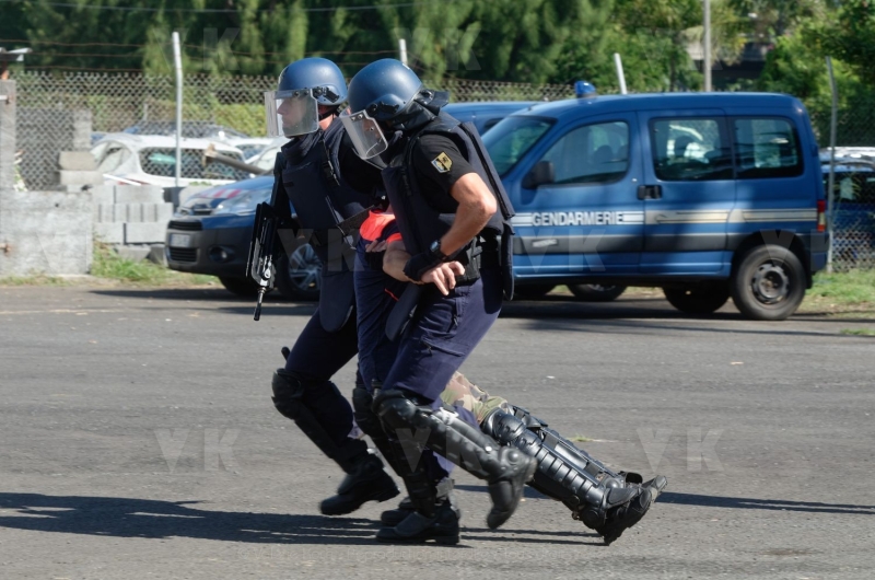 La gendarmerie en demonstration pour l’IHEDN