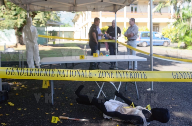 La gendarmerie en demonstration pour l’IHEDN