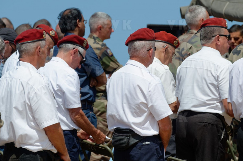 Demonstration des militaires parachutistes 2e RPIMa