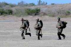 Demonstration des militaires parachutistes 2e RPIMa