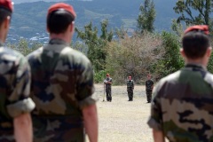 Demonstration des militaires parachutistes 2e RPIMa