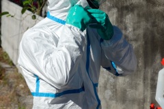 Les FORMISC engages dans la lutte contre la dengue a La Reunion. The Civil Security soldiers (FORMISC) engaged in the fight against dengue at La Reunion