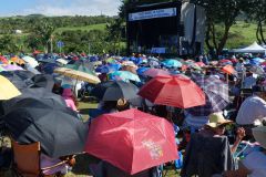 Messe de l'assomption a La Reunion. Mass of the Assumption in La Reunion.