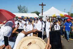 Messe de l'assomption a La Reunion. Mass of the Assumption in La Reunion.
