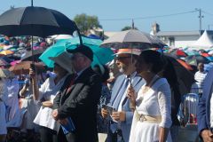 Messe de l'assomption a La Reunion. Mass of the Assumption in La Reunion.
