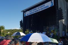 Messe de l'assomption a La Reunion. Mass of the Assumption in La Reunion.