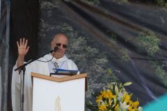 Messe de l'assomption a La Reunion. Mass of the Assumption in La Reunion.