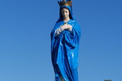 Messe de l'assomption a La Reunion. Mass of the Assumption in La Reunion.