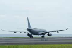 Rafale et ravitailleur MRTT a La Reunion dans le cadre de la mission SHIKRA. Rafale and MRTT refueller in La Reunion as part of the SHIKRA mission.