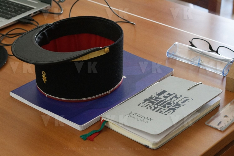 Inauguration a La Reunion du premier bureau de recrutement de la Legion Etrangere. Inauguration in Reunion of the first recruitment office of the Foreign Legion.