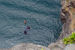 Recuperation d'armes en embouchure de riviere par la gendarmerie
