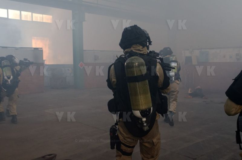 Risque NRBC : les gendarmes du GPI s'entrainent