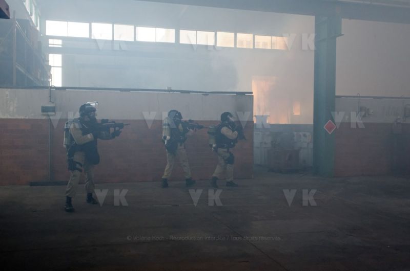 Risque NRBC : les gendarmes du GPI s'entrainent