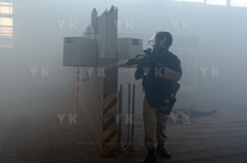 Risque NRBC : les gendarmes du GPI s'entrainent