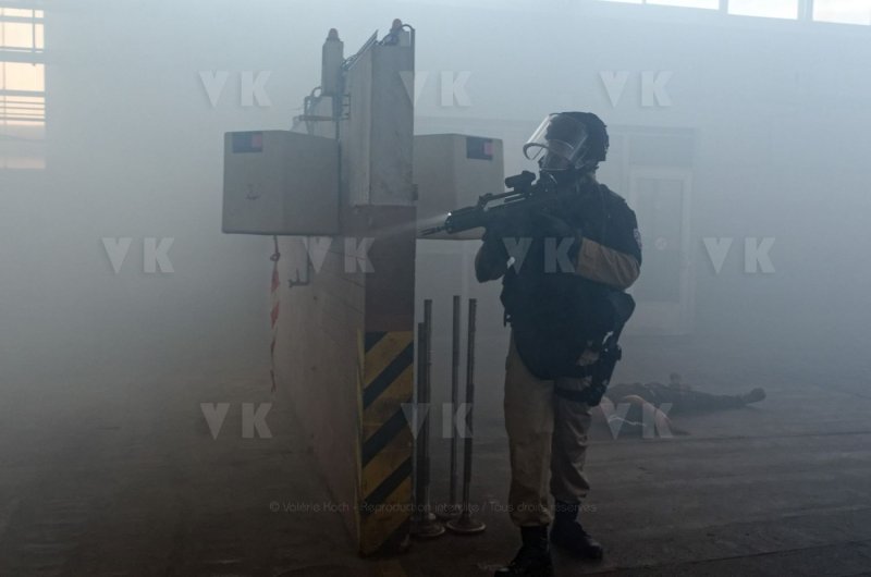 Risque NRBC : les gendarmes du GPI s'entrainent