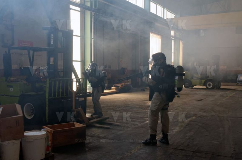 Risque NRBC : les gendarmes du GPI s'entrainent